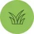 Grass icon representing aeration and overseeding services